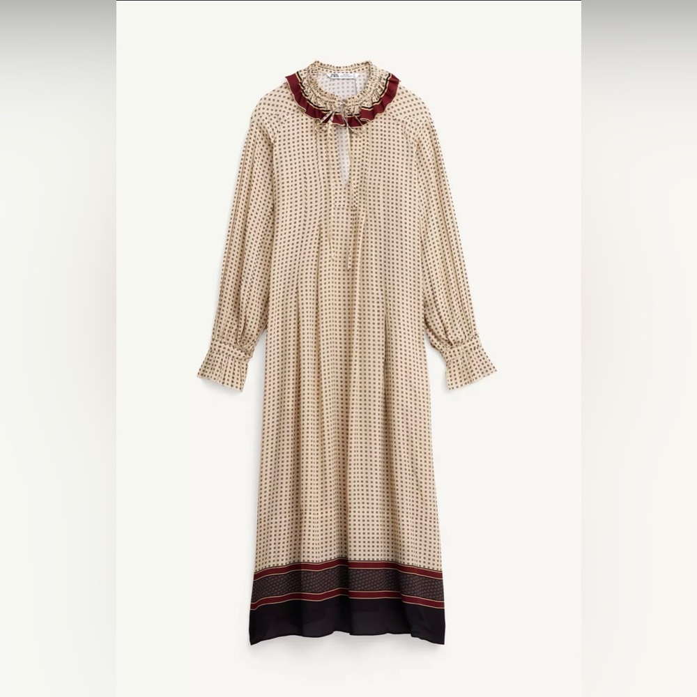 Limited edition ZW sold out dress / S Elegant Cream and Black Women's Dress
